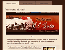 Tablet Screenshot of pasteleriaelsoto.com